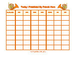 instrument practice chart